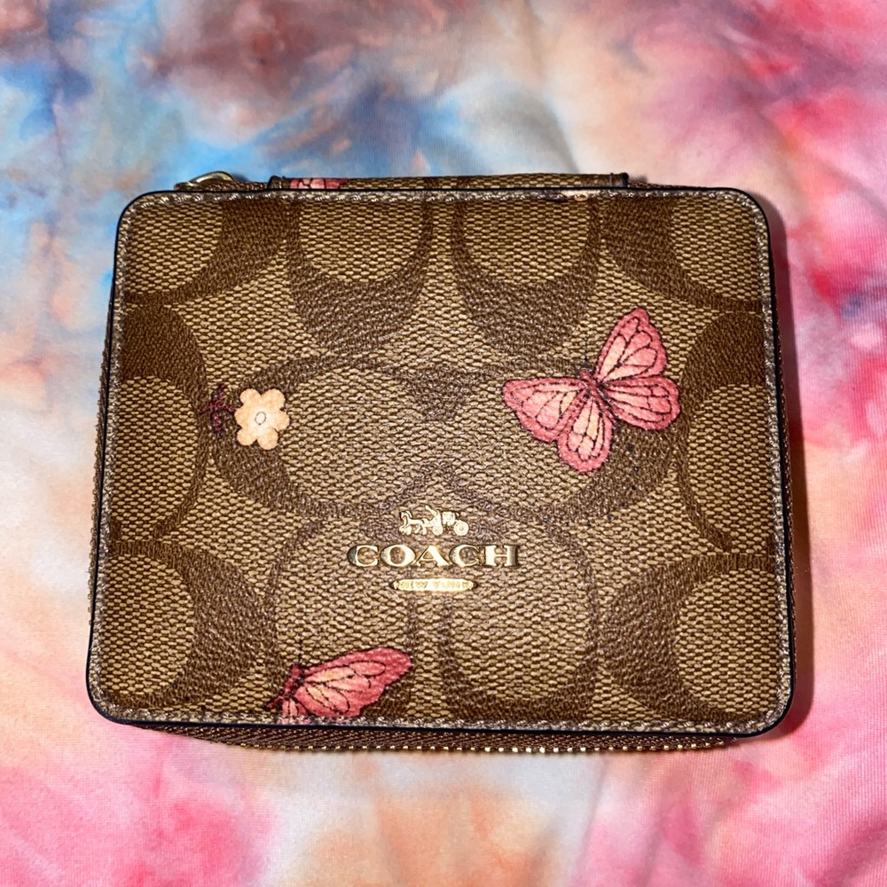 Authentic Coach Butterfly Blossom Jewelry Box